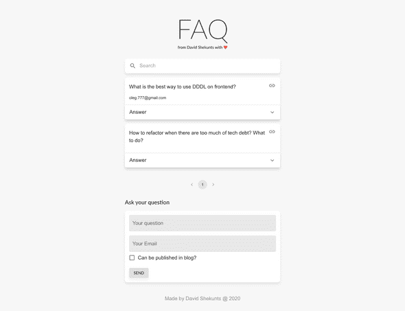 Headless FAQ Frontend